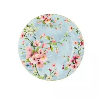 Набор тарелок «Яблоневый цвет на голубом» 2 пр