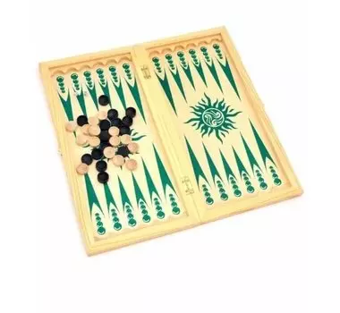 Нарды средние "Чертики зеленые"