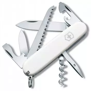 Нож перочинный Victorinox Camper (1.3613.7R) 91мм 13функций белый карт.коробка