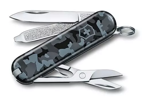 Нож перочинный Victorinox Classic (0.6223.942U) 58мм морской камуфляж подар.коробка