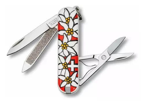Нож перочинный Victorinox Classic Edelweiss (0.6203.840-033) 58мм 7функций подар.коробка