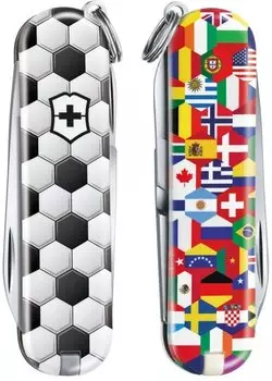Нож перочинный Victorinox Classic LE2020 World Of Soccer (0.6223.L2007) 58мм 7функций белый/рисунок