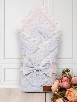 Одеяло на выписку AmaroBaby ЭЛИТ голубой