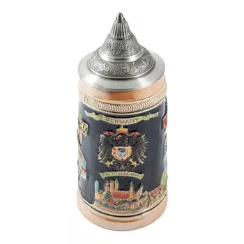 Пивная кружка коллекционная с крышкой "Германия" 14*10*24см, 700мл