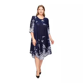 Платье синее