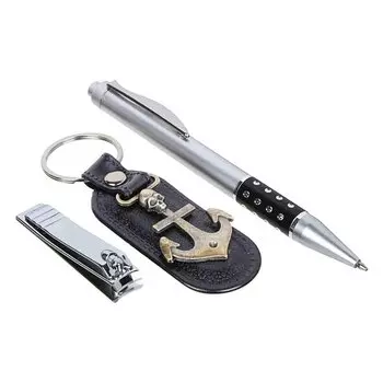 Подарочный набор: ручка, брелок, книпсер