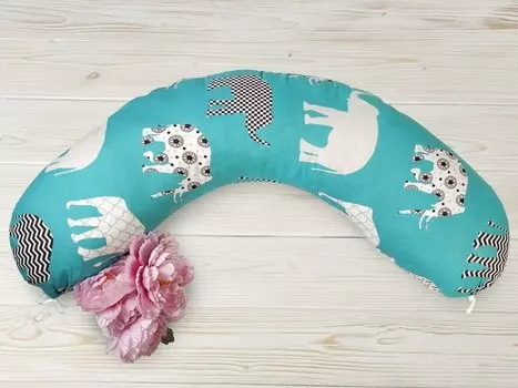 Подушка для беременных AmaroBaby 170х25 (Слоники)