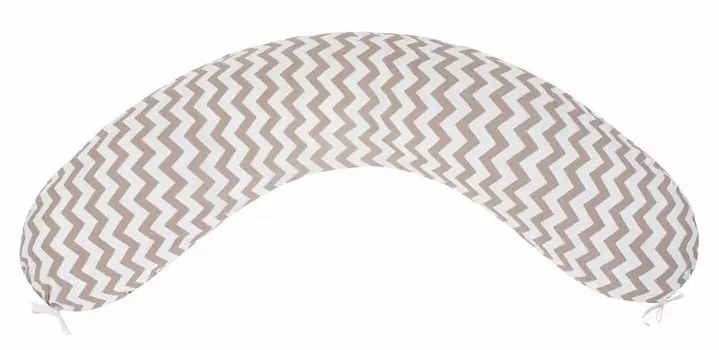 Подушка для беременных AmaroBaby 170х25 (Зигзаг кофе)