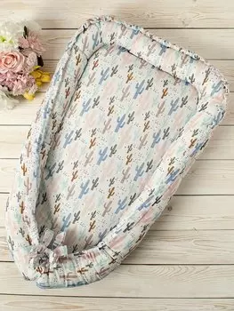 Подушка-Позиционер для сна AmaroBaby кокон-гнездышко, LITTLE BABY Техас