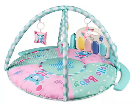 Развивающий коврик для детей AMAROBABY SPLENDID BEAR мятный