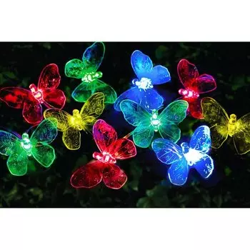 Садовая гирлянда на солнечных батареях «Бабочки»