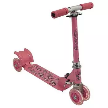 Самокат четырехколесный, колеса 98ммPVC, розовый