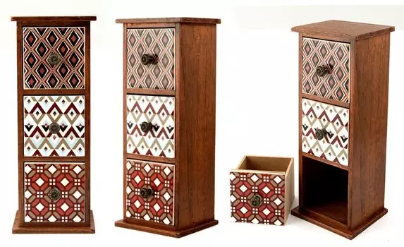 Шкатулка для хранения 13х12х33 см