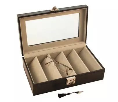 Шкатулка для хранения 5-и пар очков 32*20*9см