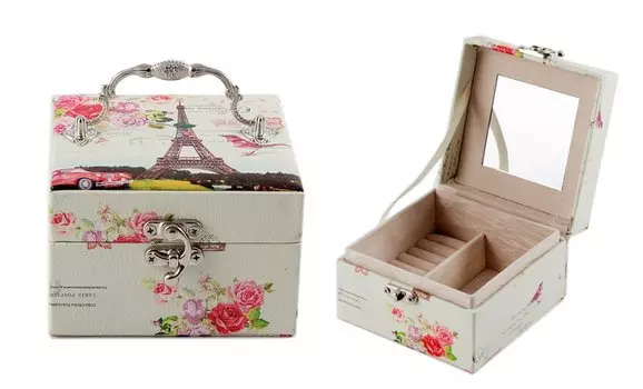 Шкатулка для ювелирных украшений 13х13х9 см