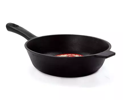 Сковорода Добрыня чугун. (22х6) пласт.руч.