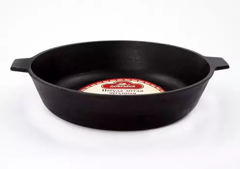 Сковорода Добрыня чугун. (32х5) два ушка