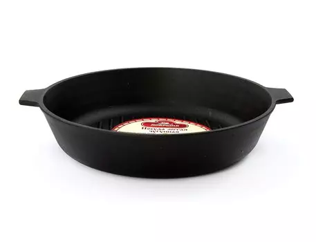 Сковорода Добрыня гриль чугун. (28х6) две ушки