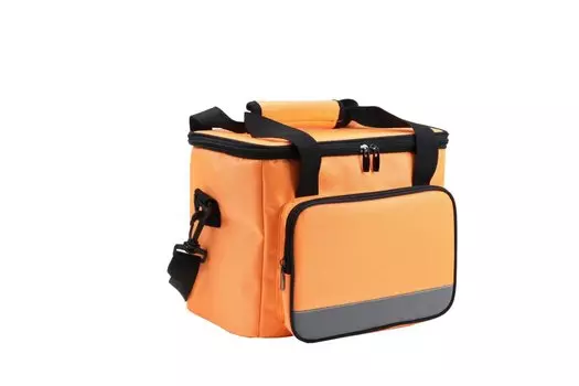 Сумка-холодильник на ремне 28*19*23,5см, цвет оранжевый