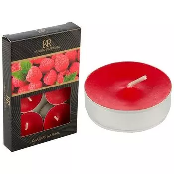 Свечи чайные аром. 6 шт."Сладкая малина"