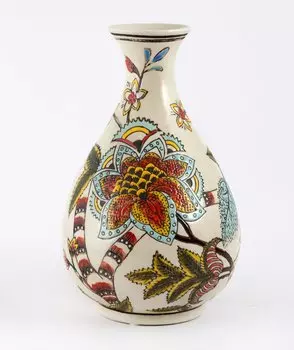 Ваза "Райский сад" 15*15*24см, ручная роспись