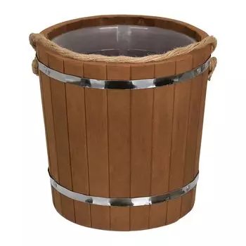 Ведро 9 л. (термо) с пластиковой вставкой, липа, "Таёжное" "Банные штучки"