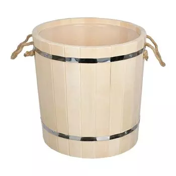 Запарник 18 л. с пластиковой вставкой, липа, "Таёжный" "Банные штучки"