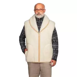 Жилет из трикотажного овечьего меха "Ставр"