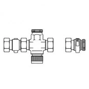 3-ходовой распределительный вентиль для "Regufloor H" с S-присоед., Oventrop, артикул 1151081