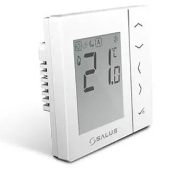 Цифровой, комнатный термостат для скрытой проводки Salus VS35W, белый