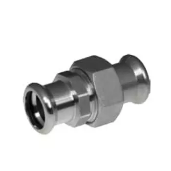 Cоединитель разборный KAN Inox из нержавеющей стали, press, 28×28, арт. 1609271024