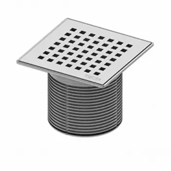 Декоративная решетка "quadratum" TECEdrainpoint S 100 мм с монтажным элементом, 366 00 07