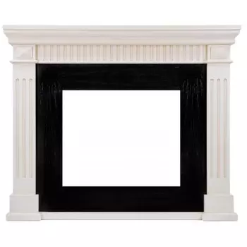 Деревянный портал Dimplex America 1110x1315x380 - Слоновая кость с патиной