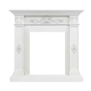 Деревянный портал Dimplex Derby 979х1047х342 - Белый дуб