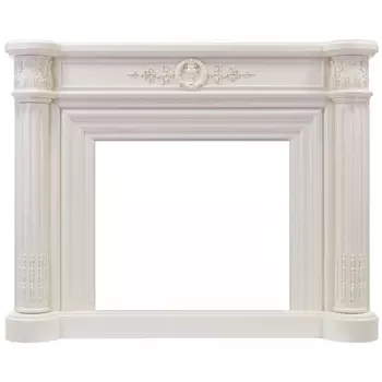 Деревянный портал Dimplex Manor 1035х1320х400 - Белый дуб