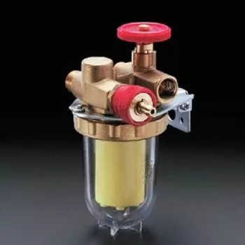 Фильтры жидкого топлива Oventrop Oilpur (войлочный) Ду 10, G 3/8 (ВР х НР), для двухтрубных систем (с перемычкой "насос-фильтр"), арт. 2122503