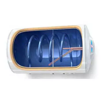 Горизонтальный настенный бойлер Ecosystem косвенного нагрева с ТЭНом GCHS 100, 303324