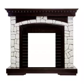 Каменный портал Dimplex Glasgow 1110х1160х400 - Венге/Белый
