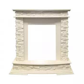 Каменный портал Dimplex Luzern 1000х1070х350 - Слоновая кость с патиной/Сланец бежевый