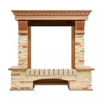 Каменный портал Dimplex Pierre Luxe 1050х1120х390 - Дуб/Сланец