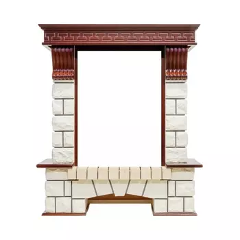 Каменный портал Dimplex Pierre Luxe 1060х920х367 - Дуб/Белый