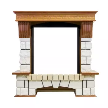 Каменный портал Dimplex Pierre Luxe 990х1010х390 - Темный дуб/Белый