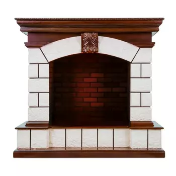 Каменный портал Dimplex Tower 1087х1166х540 - Темный дуб/Белый