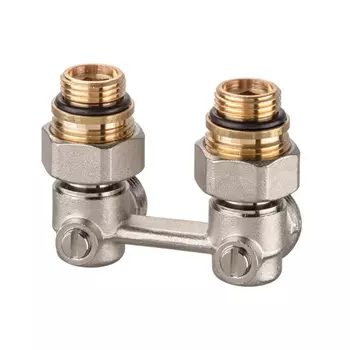 Клапан для нижнего подключения Heimeier Vekotrim угловой, для двухтрубной системы, Rp 1/2"