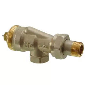 Клапан радиаторный угловой Siemens, 2-ходовой седельный, 2-х трубная система, PN10, DN15, KVS 0.13..0.77, VUN215