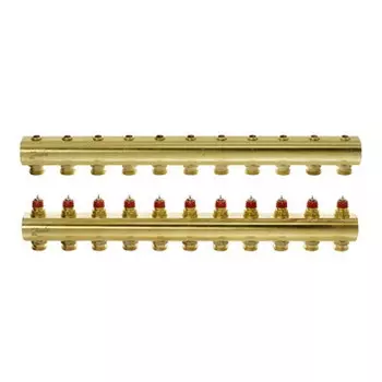 Коллекторы Danfoss FHF-11 для 11 контуров, с преднастройкой