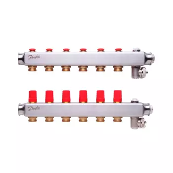 Коллекторы Danfoss SSM-6 для 6 контуров