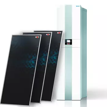 Комплект - Газовый настенный конденсационный котёл Wolf CSZ-2-24/300R с 3 солнечными коллекторами