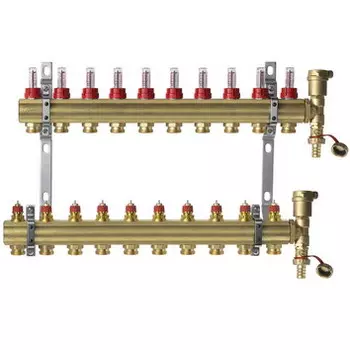 Комплект коллекторов Danfoss FHF-10F set, 10 контуров