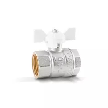 Кран шаровой латунный LD Pride 47.25.B-B.Б (White)